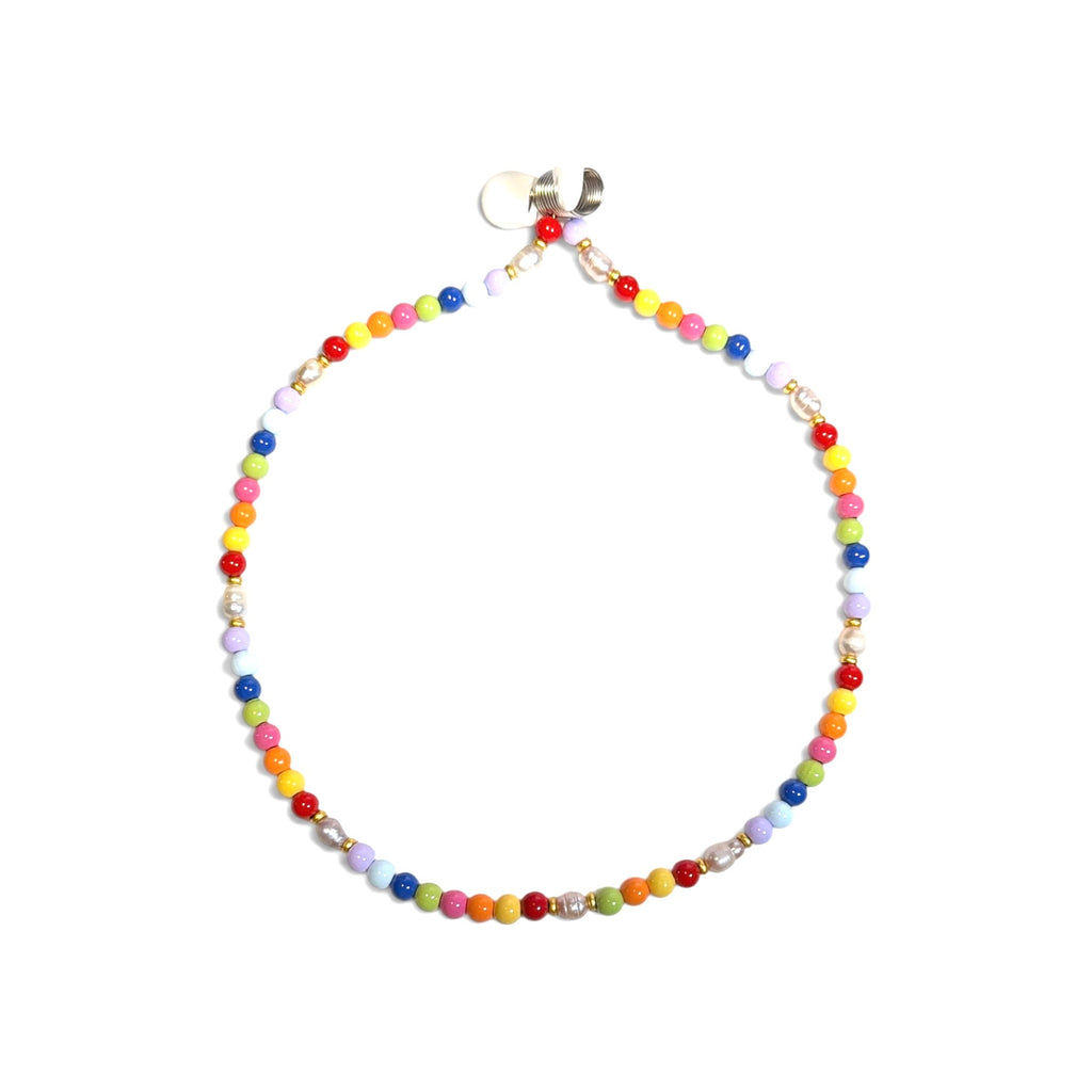 Rainbow Sorbet Pop Beaded Pearl Necklace
