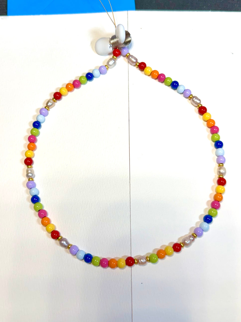 Rainbow Sorbet Pop Beaded Pearl Necklace