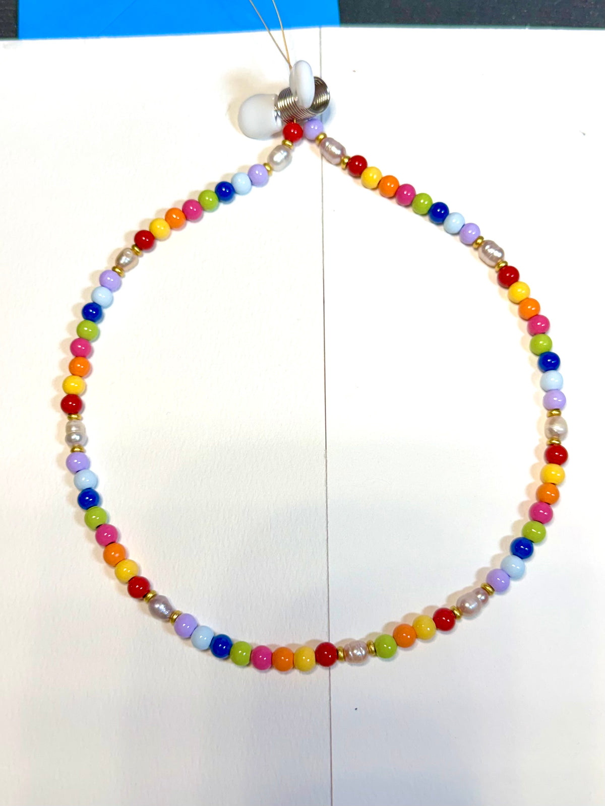 Rainbow Sorbet Pop Beaded Pearl Necklace