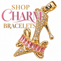 Build-your-own gold charm bracelet with personalized charms