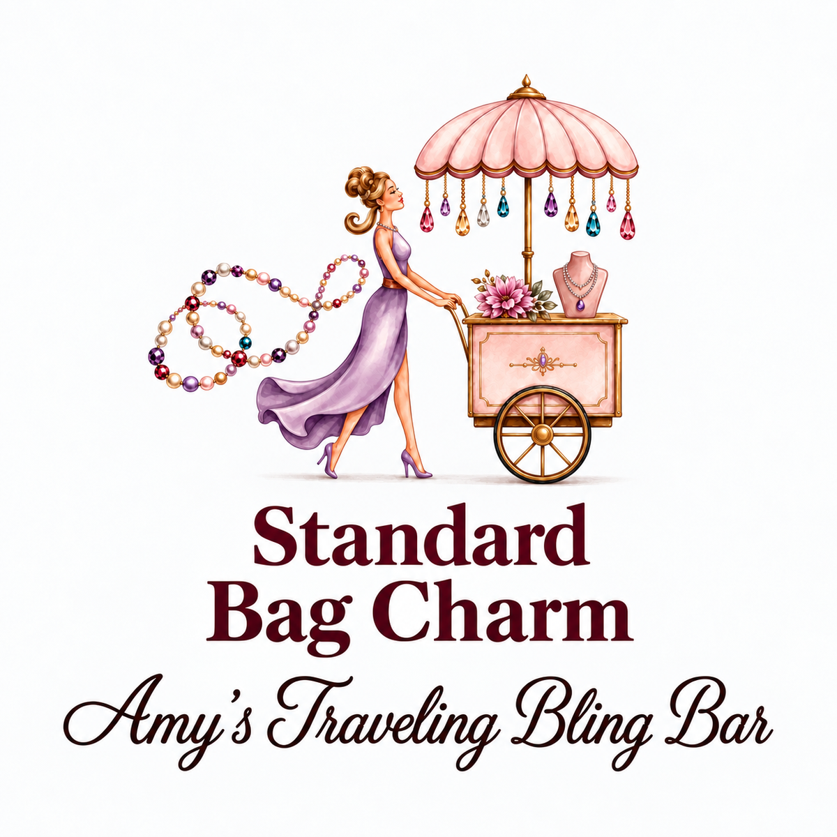 Standard Bag Charm — Amy’s Traveling Bling Bar